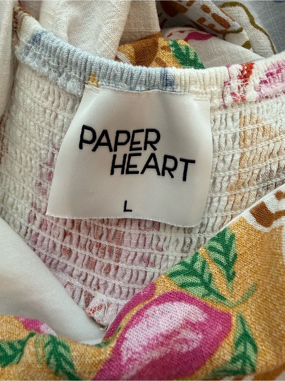 Paper Heart Anthropologie Multi Color Resort Midi Dress Sz Large - Picture 5 of 9